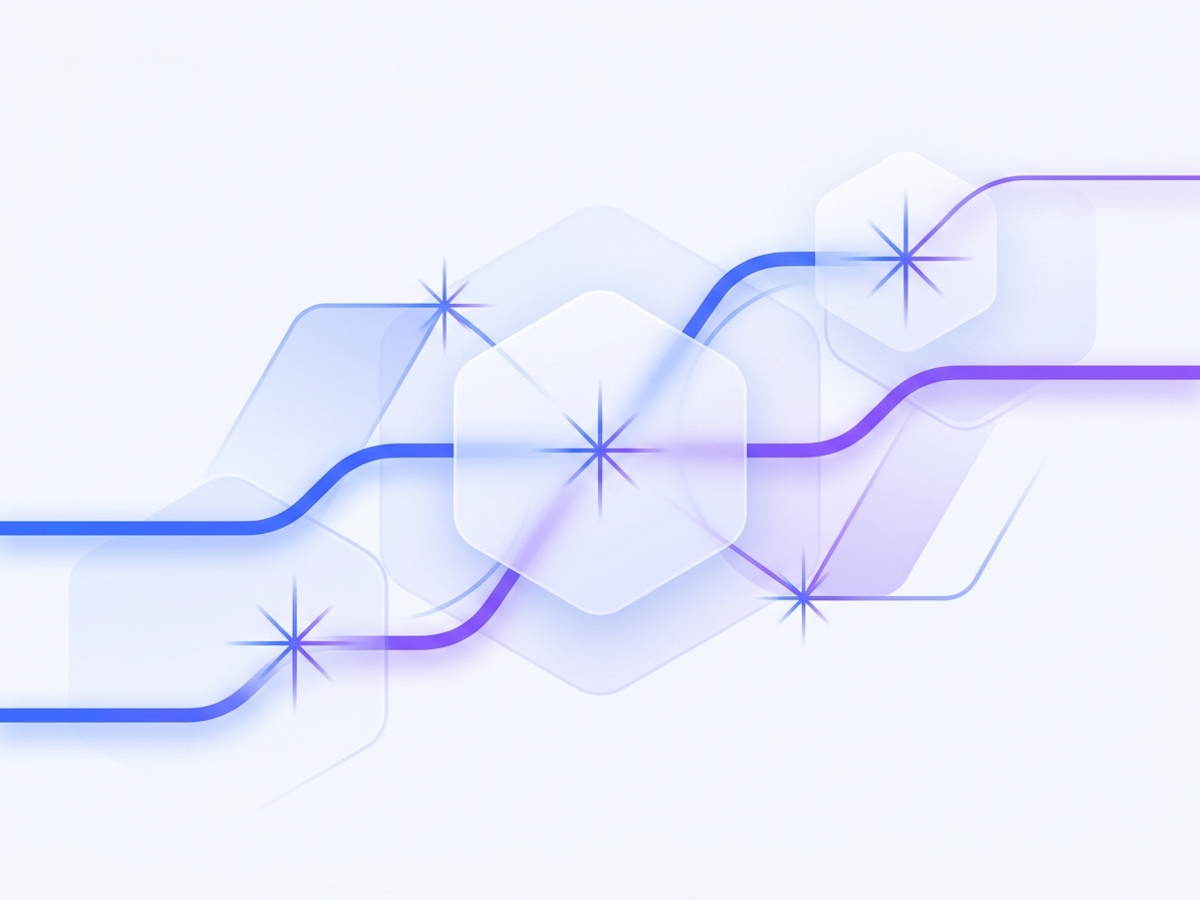 Composição abstrata de sistemas, dados e conexões representando a atuação da Deriva Tecnologia.